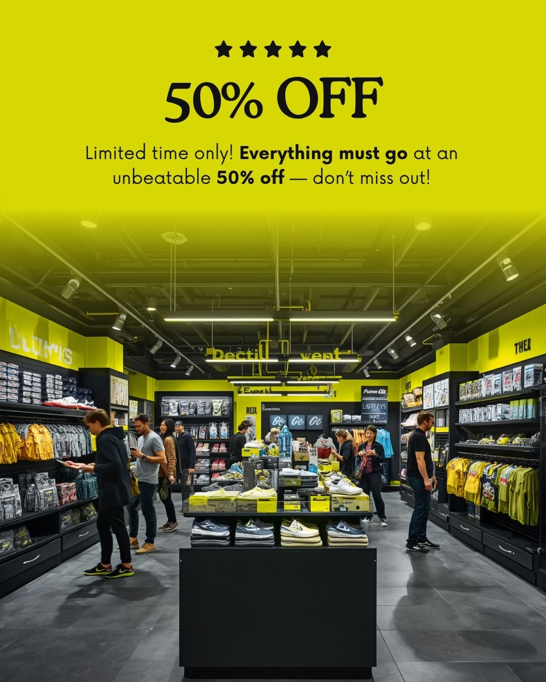 50% OFF Sale Instagram template
