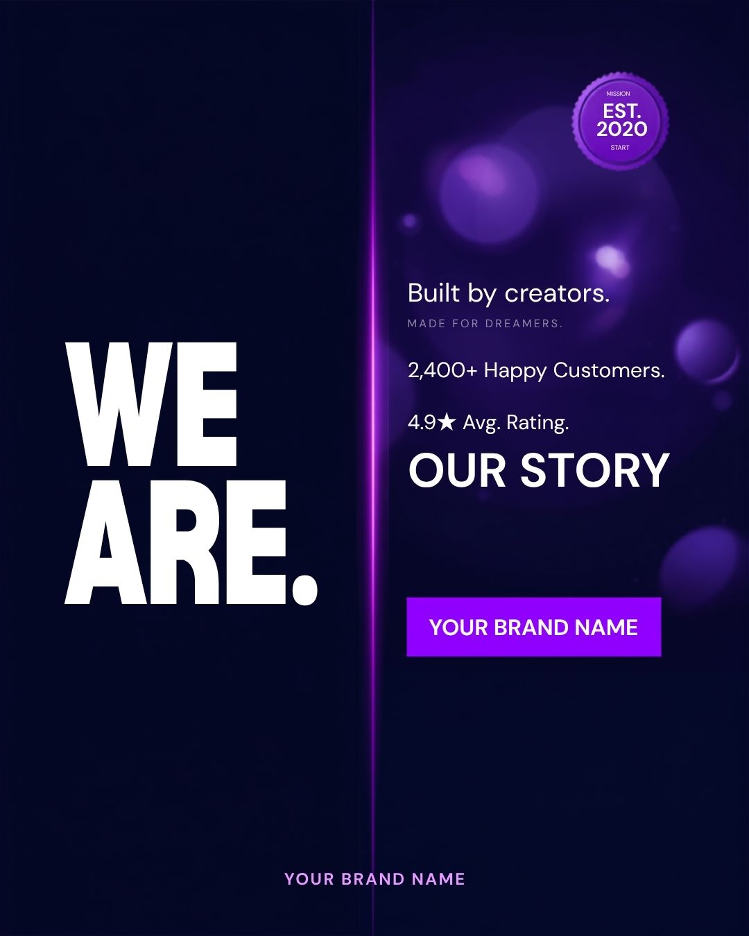 About Us — WE ARE. Instagram template