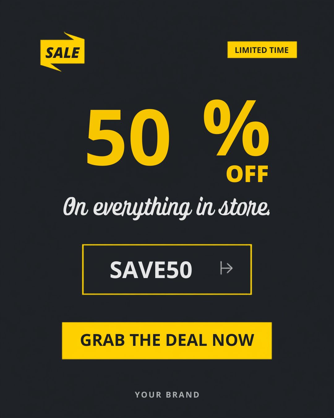Minimalist Business Sale Instagram template